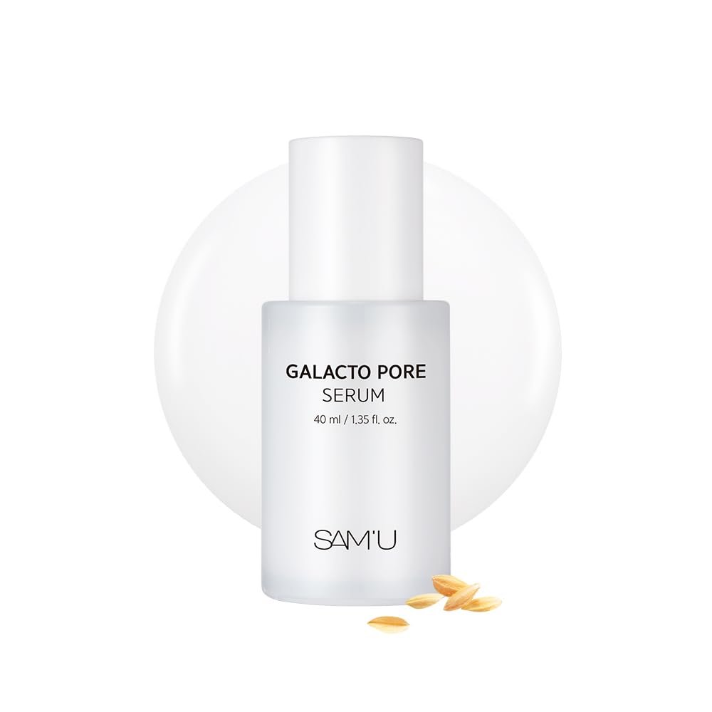 SAM’U Galacto Pore Serum – Pore Minimizing Facial Serum with Galactomyces For Glass Skin – Korean Skin Care, Tightening & Hydrating with AHA, PHA, BHA, Suitable for Acne-Prone Skin – 1.4 Fl. Oz
