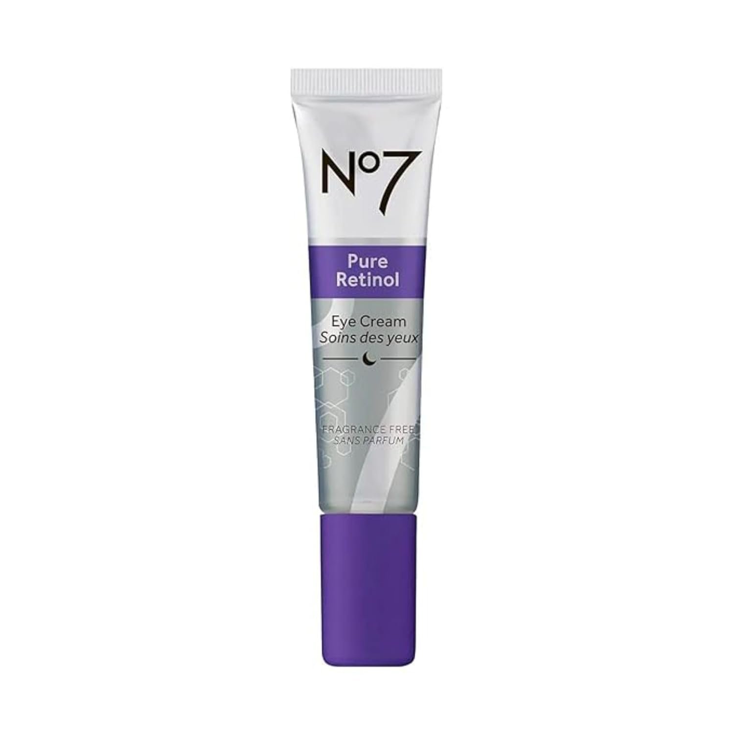 No7 Pure Retinol Eye Cream – Under Eye Cream for Wrinkles, Fine Lines & Puffiness with 0.5% Retinol – Infused with Shea Butter to Smooth and Hydrate Skin (0.5 Oz)