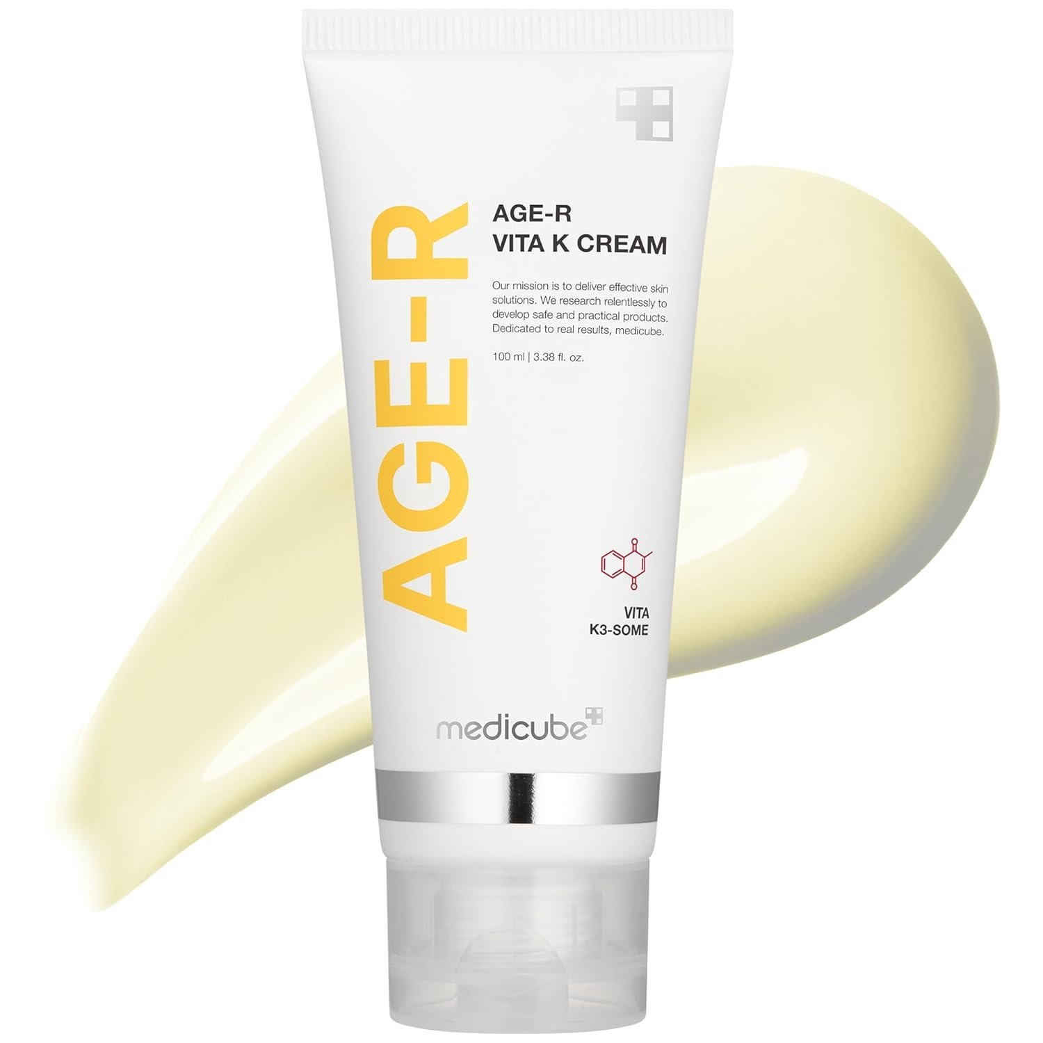 Medicube Age-R VITA K Cream for Skin Care Devices – Elastisty Boost for Stretched Skin – Special Ingredients Targeting Redness – Hypoallergenic – Korean Skin Care