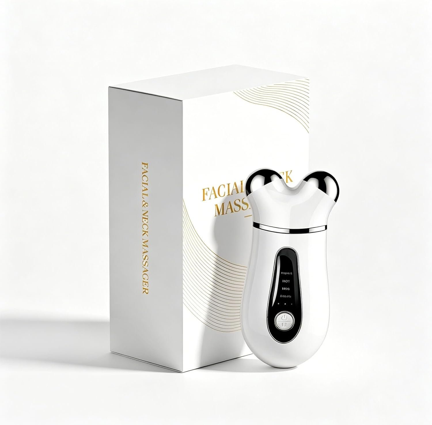 Microcurrent Face Device, USB Micro Current Faci-al Shaping Tool for Facial Wrinkle Removal and Anti-Aging，Mini Microcurrent Face Lift Device for Face Lifting and Facial Sculpting (White)