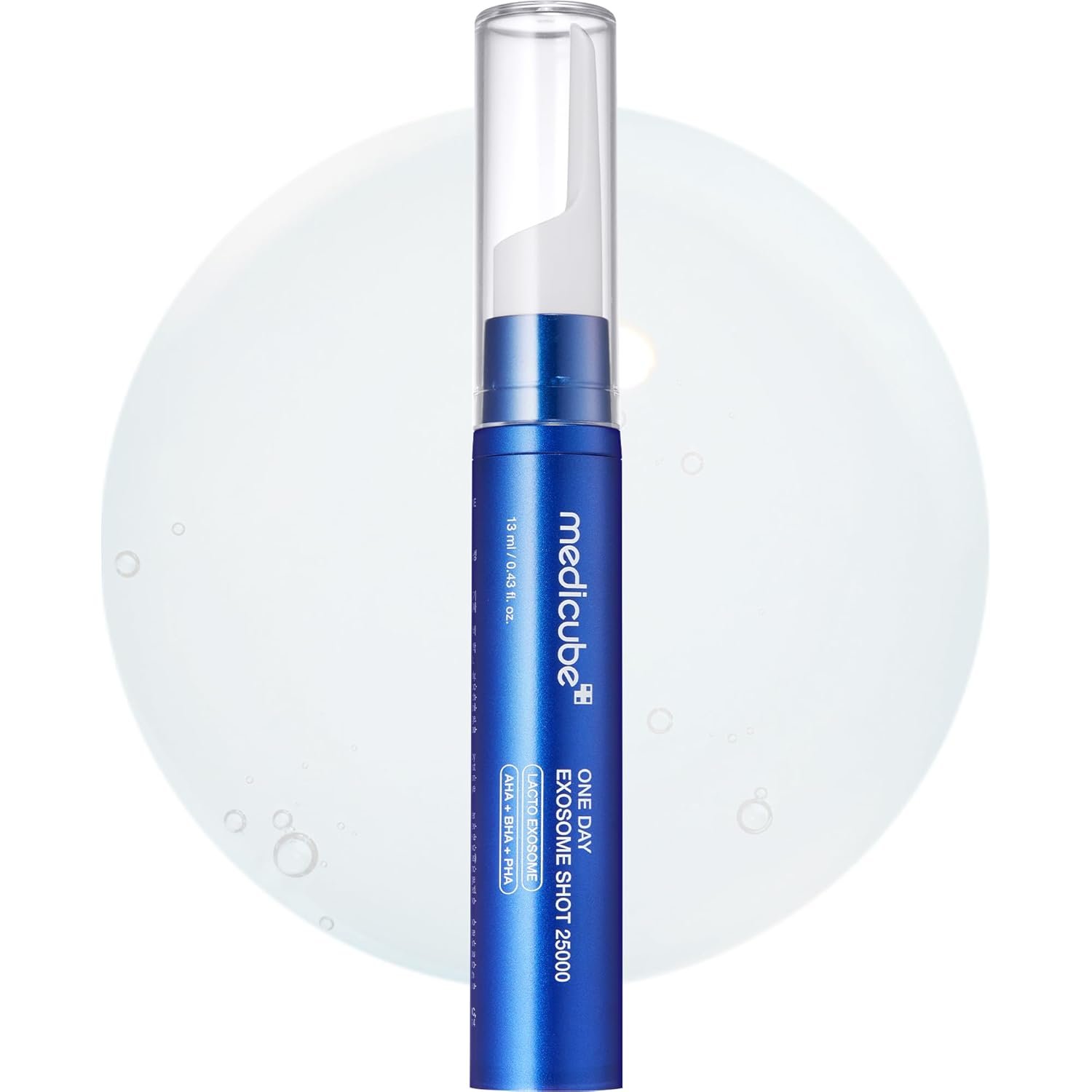 medicube Exosome Shot Zero 25,000 PPM Spicule Facial Serum | Liquid Skin Booster Serum | Exosome, AHA+BHA+PHA | Pore Care, Dead Skin Cells, Skin Texture | Korean Skincare, 0.43 fl.oz