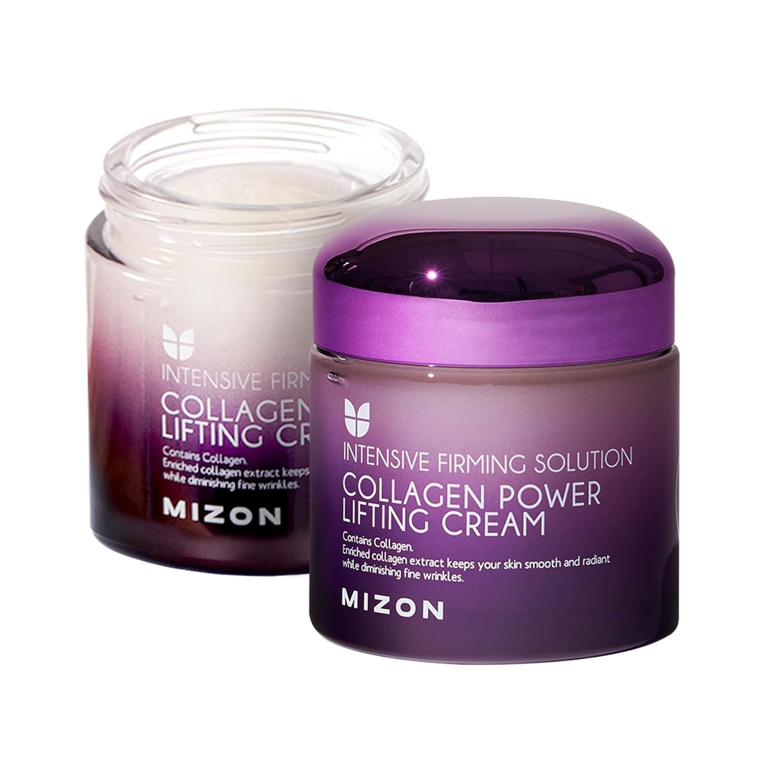 MIZON Marine Collagen Power Lifting Cream | Korean Anti Aging Face Cream for Wrinkles & Elasticity | Collagen & Hyaluronic Acid Moisturizer for Women | 2.53 fl oz