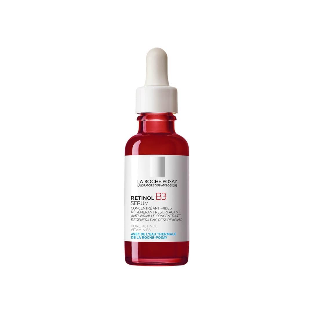 La Roche-Posay Pure Retinol Face Serum with Vitamin B3, Anti Aging Face Serum for Lines, Wrinkles & Premature Sun Damage to Resurface & Hydrate, Suitable for Sensitive Skin, 1.0 Fl. Oz