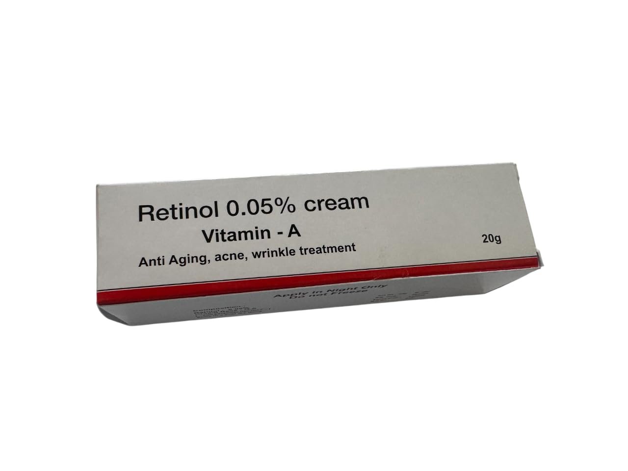 Retinol 0.05 Cream Vitamin A, Anti-Aging Formula, Scar Treatment, Age and Sun Spots, 20 g, cream 0.05