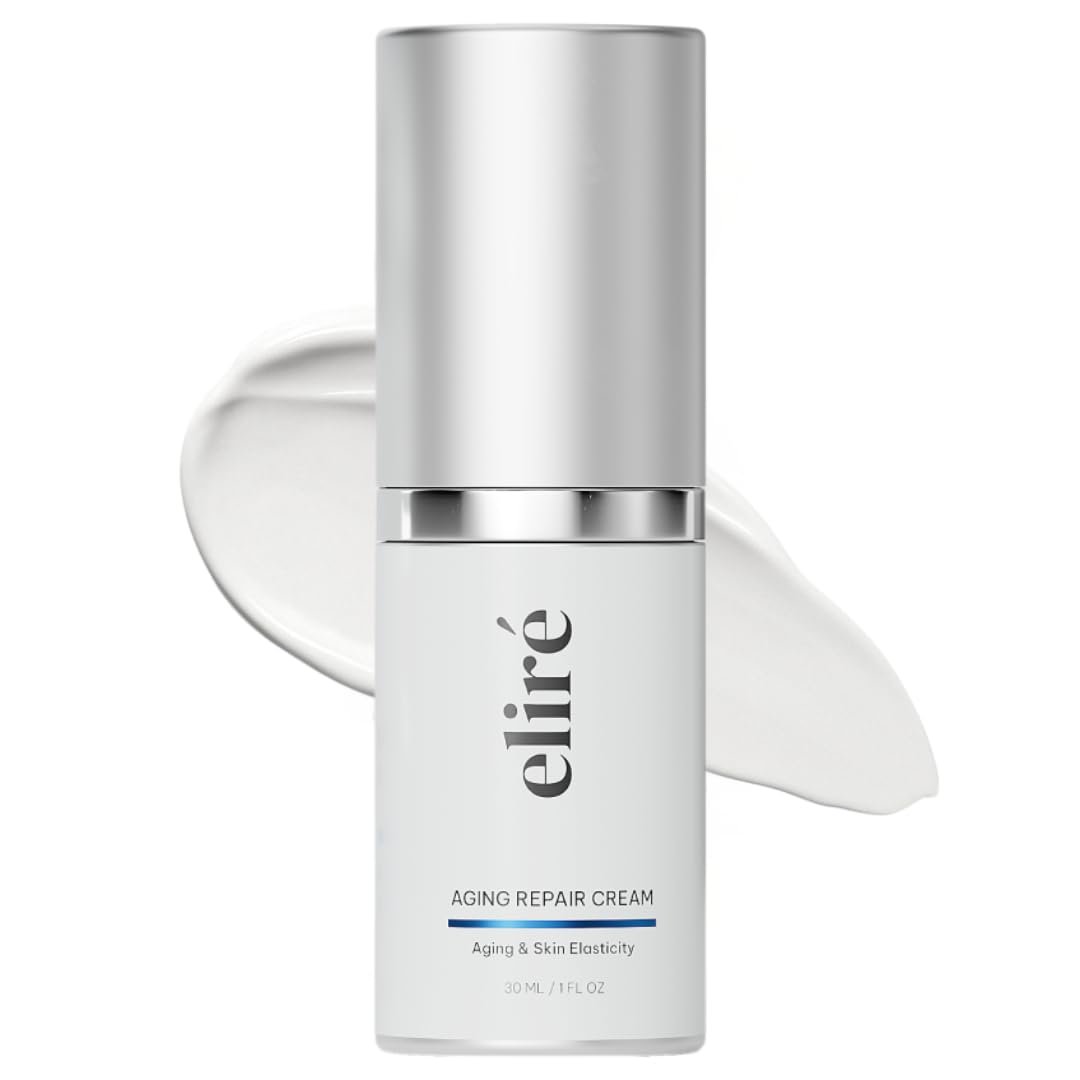 Eliré Korean Anti-Aging Face Cream with Vitamin C and Aloe – Firming, Hydrating and Wrinkle Repair Moisturizer – Sensitive Skin, Dermatologist-Approved – 30ml