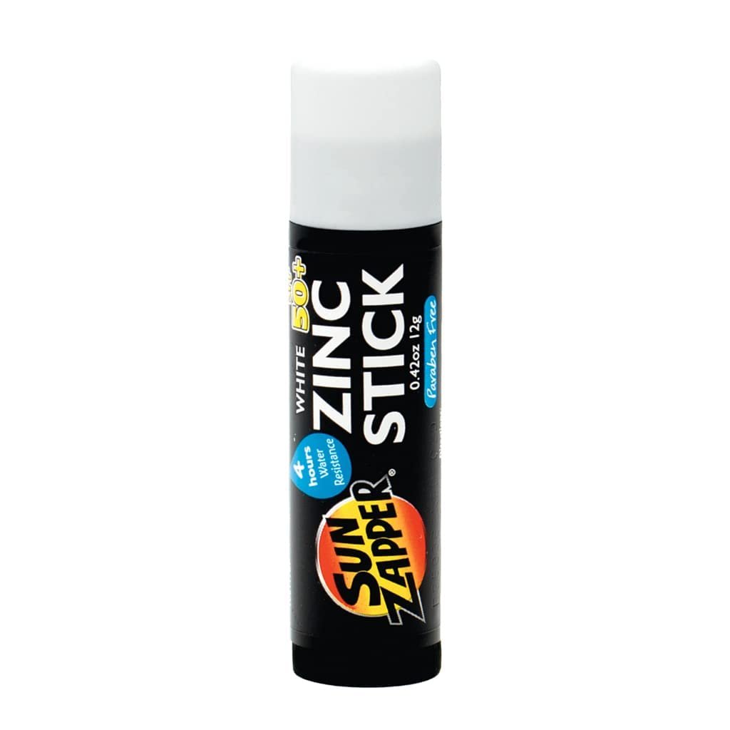 Sun Zapper Zinc Oxide Sunscreen Stick SPF 50+ White – Mineral Sunscreen Stick for Face, Water Resistant Zinc Sunblock for Nose and Cheeks, Broad Spectrum, Travel Size 12g (0.42 oz), Australian Made