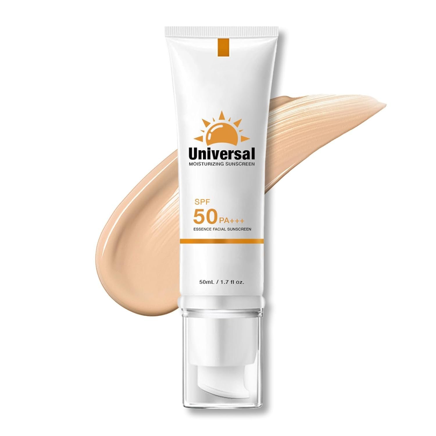 Tinted Sunscreen For Face,Against UVA and UVB Rays, No White Cast,Hydrating Sun Essence Face Sunscreen, 50ml