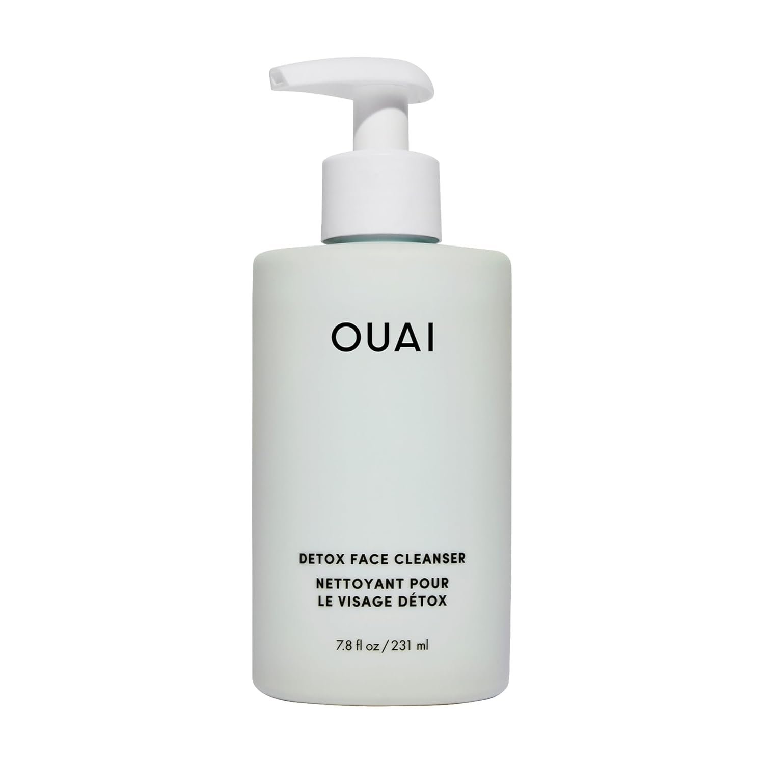 OUAI Detox Facial Cleanser – Deep Cleansing Face Wash with Glycolic Acid, Niacinamide & PHA – Removes Sweat, Dirt & Oil Without Drying – Gentle Face Cleanser for Post-Workout (7.8 Fl Oz)