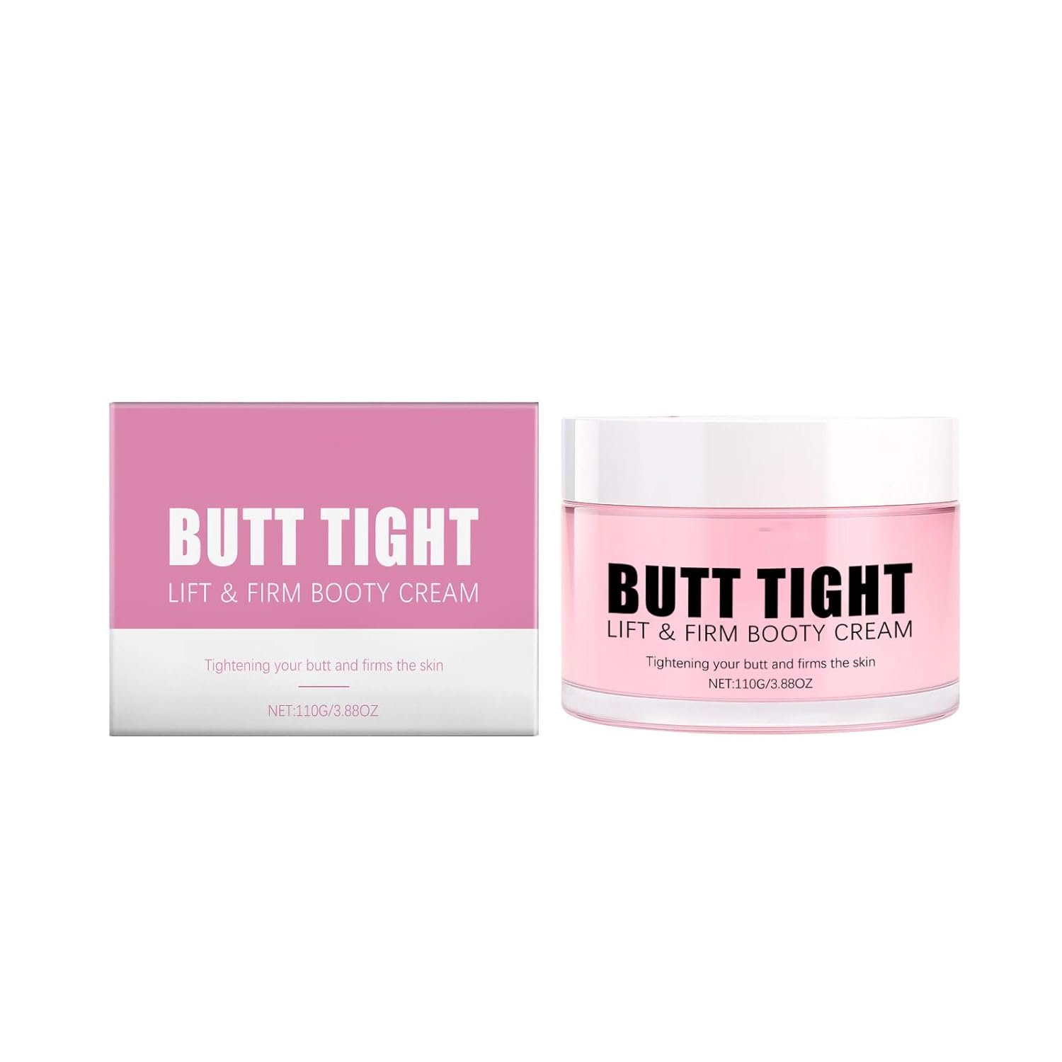 Butt Tight Lift Cream, Cellulite Cream, Firm and Smooth Booty Skin, Tighten the Leg Skin, Reduce Loose and Crepey, Bum Mask for Booty, Thighs, Belly & Arms 3.38 fl oz