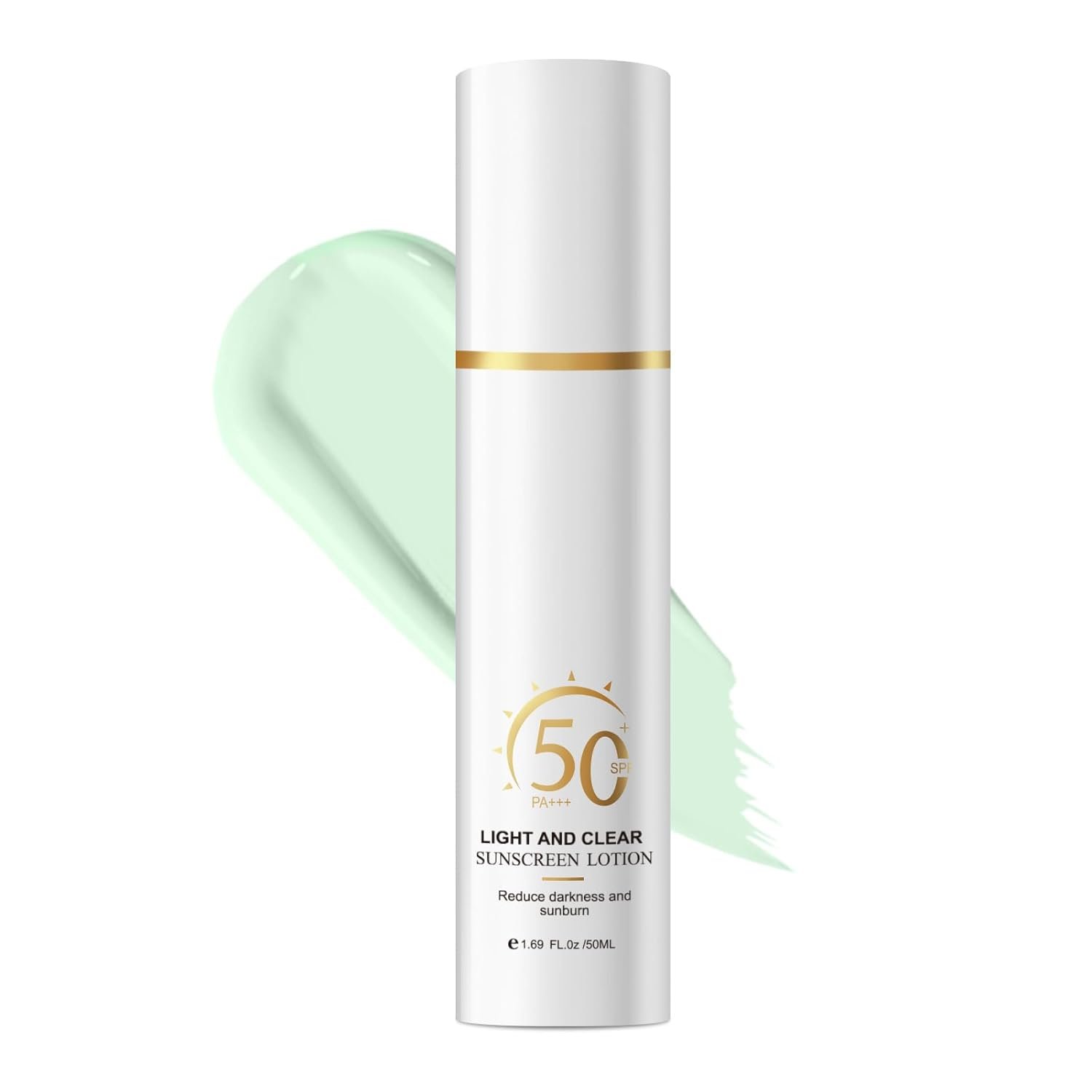 Mineral Face Sunscreen SPF 50+, Reef Safe Sunscreen for Face, Broad Spectrum UVA/UVB Protection, Lightweight Non-Greasy, Water Resistant, Sensitive Skin Friendly, Travel Size 1.69 oz