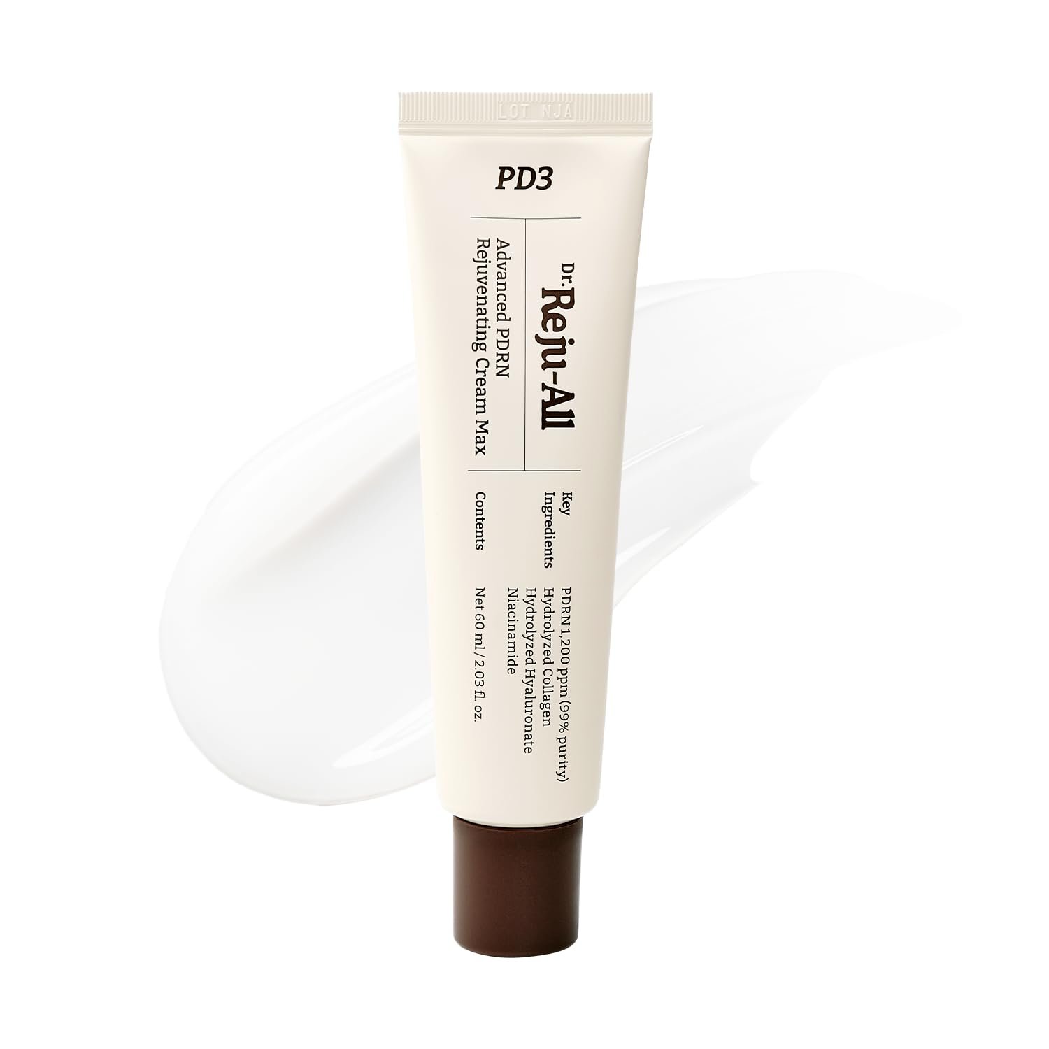 Dr.Reju-All Advanced PDRN Rejuvenating Cream Max – 99% Pure Salmon DNA Gel Type Face Moisturizer – Optimal 1200ppm for Glass Skin & Plumping – Korean Pharmacy Anti-Aging Skin Care Face Cream -2 Fl Oz