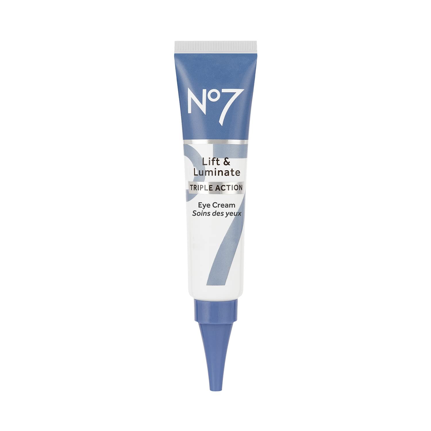 No7 Lift & Luminate Triple Action Under Eye Cream – Dark Circles Under Eye Treatment with Vitamin C & Collagen Peptide Technology – Helps Reduce Puffiness, Bags & the Appearance of Wrinkles (0.5 Oz)