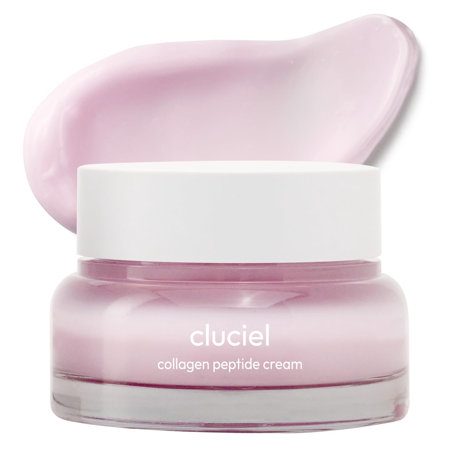 Collagen Peptide Cream, Daily All-in-one Moisturizer for Glass Skin, Dark Spot, Pore Care, 24h Glow & Clear Skin, Korean Vegan Skincare for All Skin Types, 1.69 fl.oz