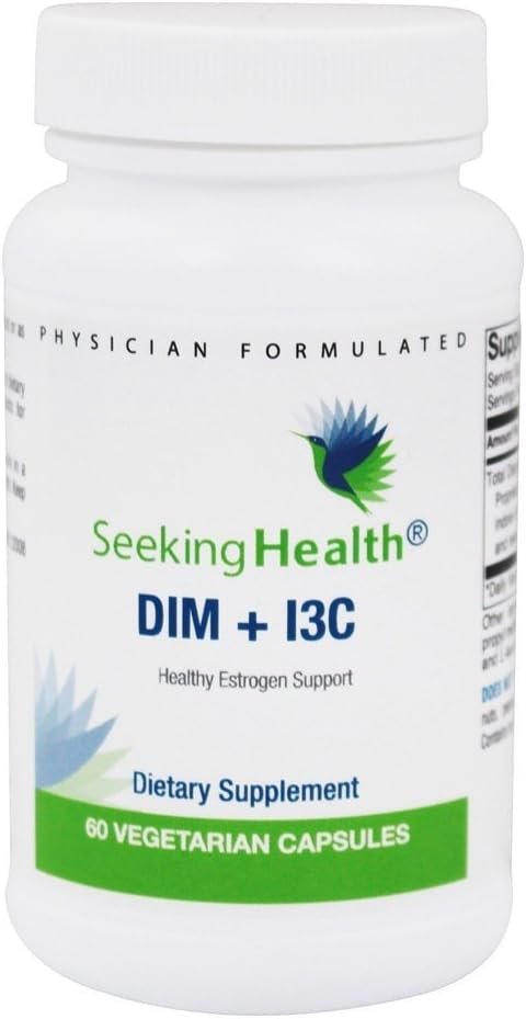 Seeking Health DIM & I3C – Support Healthy Liver Metabolism of Estrogen – Formula with DIM & I3C to Support Healthy Cellular Response – 400 mg, 60 Capsules