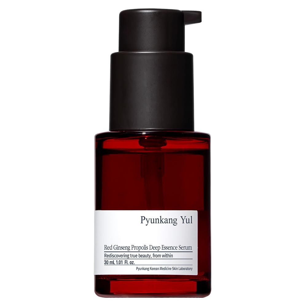 Pyunkang Yul PKY Red Ginseng Propolis Deep Essence Serum for Revitalized & Elastic Skin, with Peptides and Ceramide, Korean Skincare (1.01 Fl. oz)