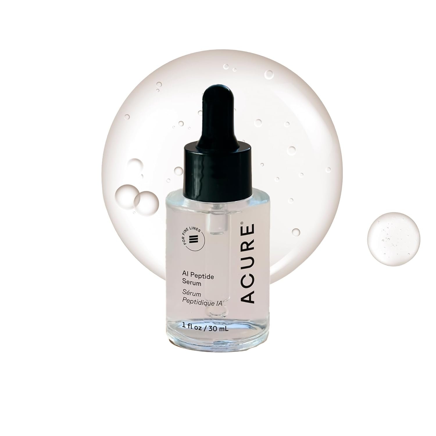 Acure AI Peptide Serum for Face & Skin – Anti Aging Skincare for Women, Niacinamide, Hydrating Facial Care, Face Serum for Firm Skin, Reduces Wrinkles & Uneven Tone, Brightens & Enhances Glow- 1 fl oz