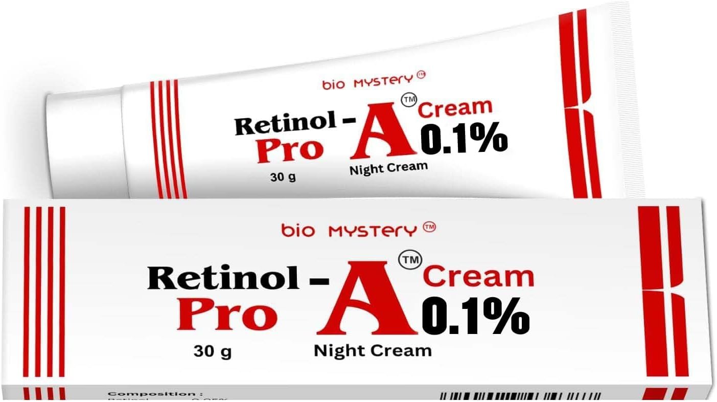 Retinol Cream 0.1 Vitamin A Repairs Fine Lines & Wrinkles, Scar Treatment, Sun Spots, Anti-Aging (30 Gram / 1.0 Oz)