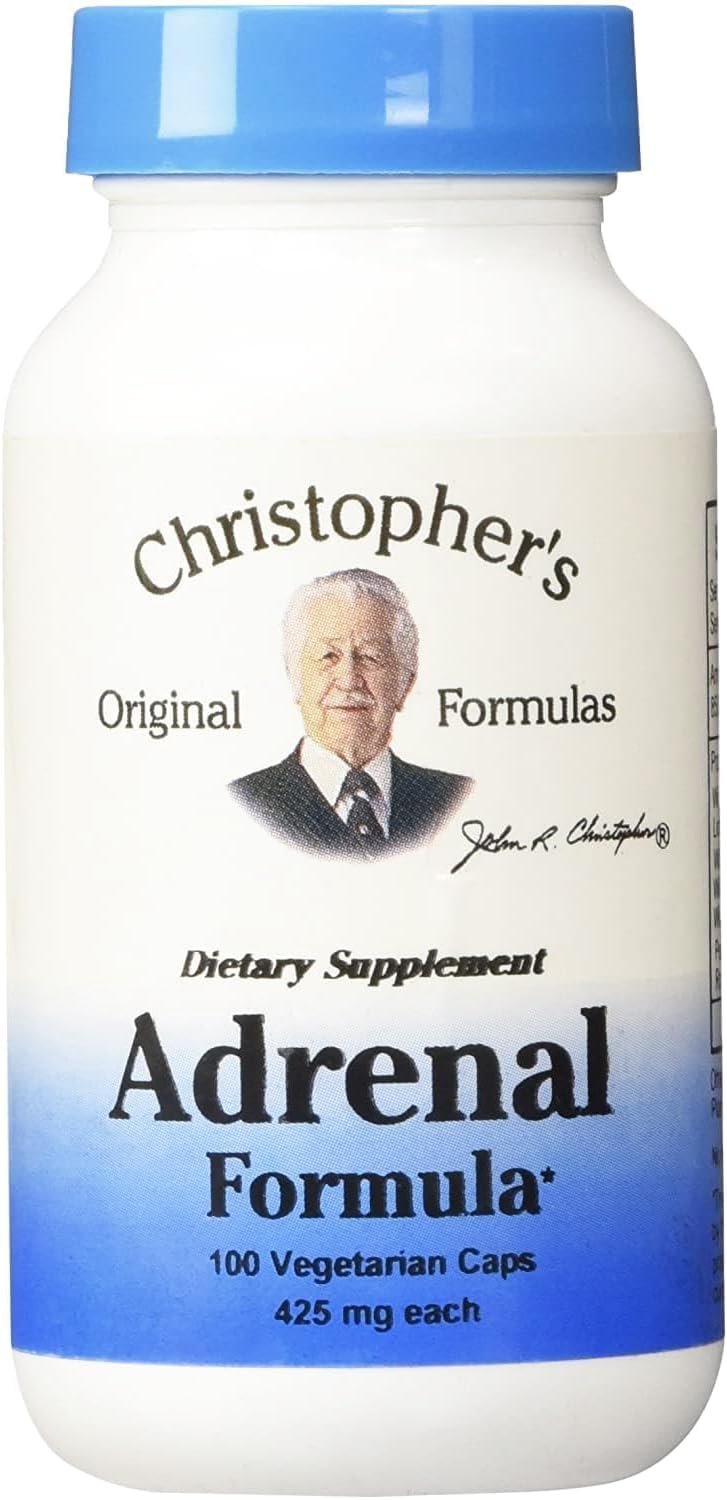 Christopher’s Original Formulas Adrenal Formula for Stress Support – Adrenal Support Supplements – Natural Cortisol Manager