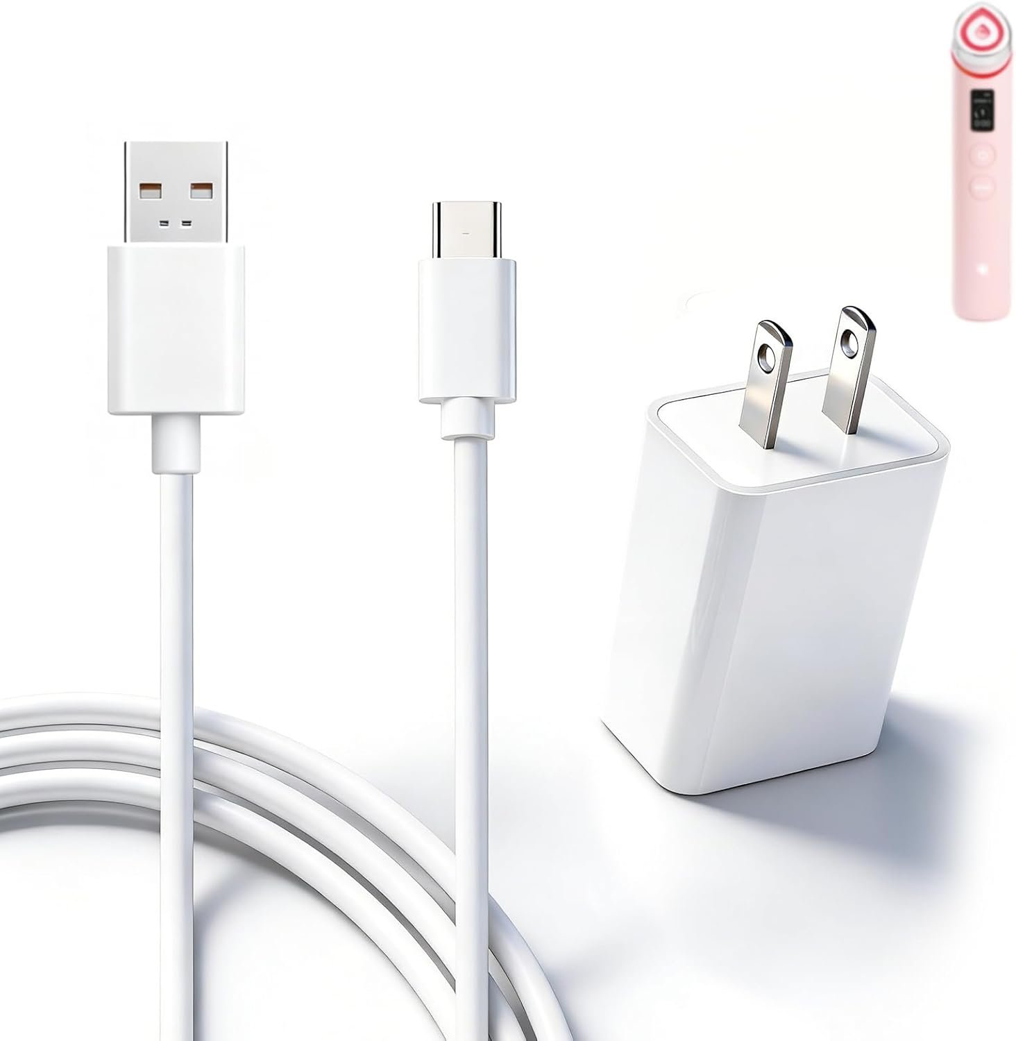 Charger Compatible with Medicube Age-R Booster Pro Replacement Power Adapter USB Charger Cord for Booster Pro Face Device