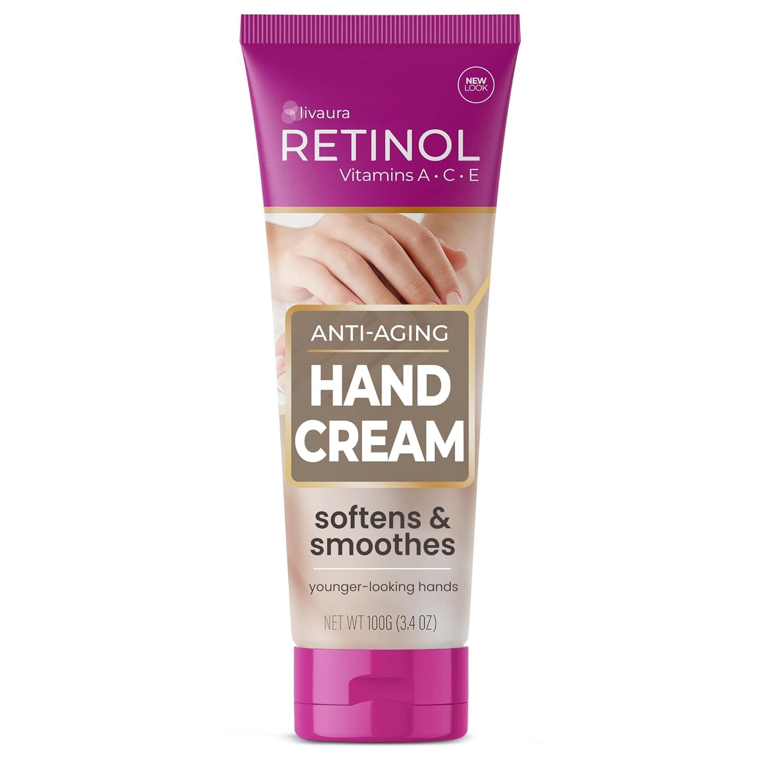 LIVAURA Retinol Anti-Aging Hand Cream – The Original Brand For Younger Looking Hands –Rich, Velvety Conditions & Protects Skin, Nails & Cuticles – Vitamin A Minimizes Age’s Effect on Skin (Women’s)