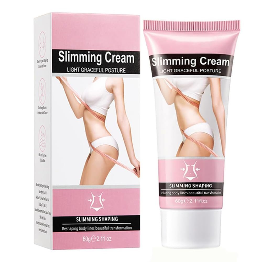 Slimming Cream Weight Loss Cellulite Treatment for Belly, Buttocks, Arms and Thighs, Hot Cream That Burns Fat, Moisturizing Firming and Slimming for Women and Men – 2.11 oz