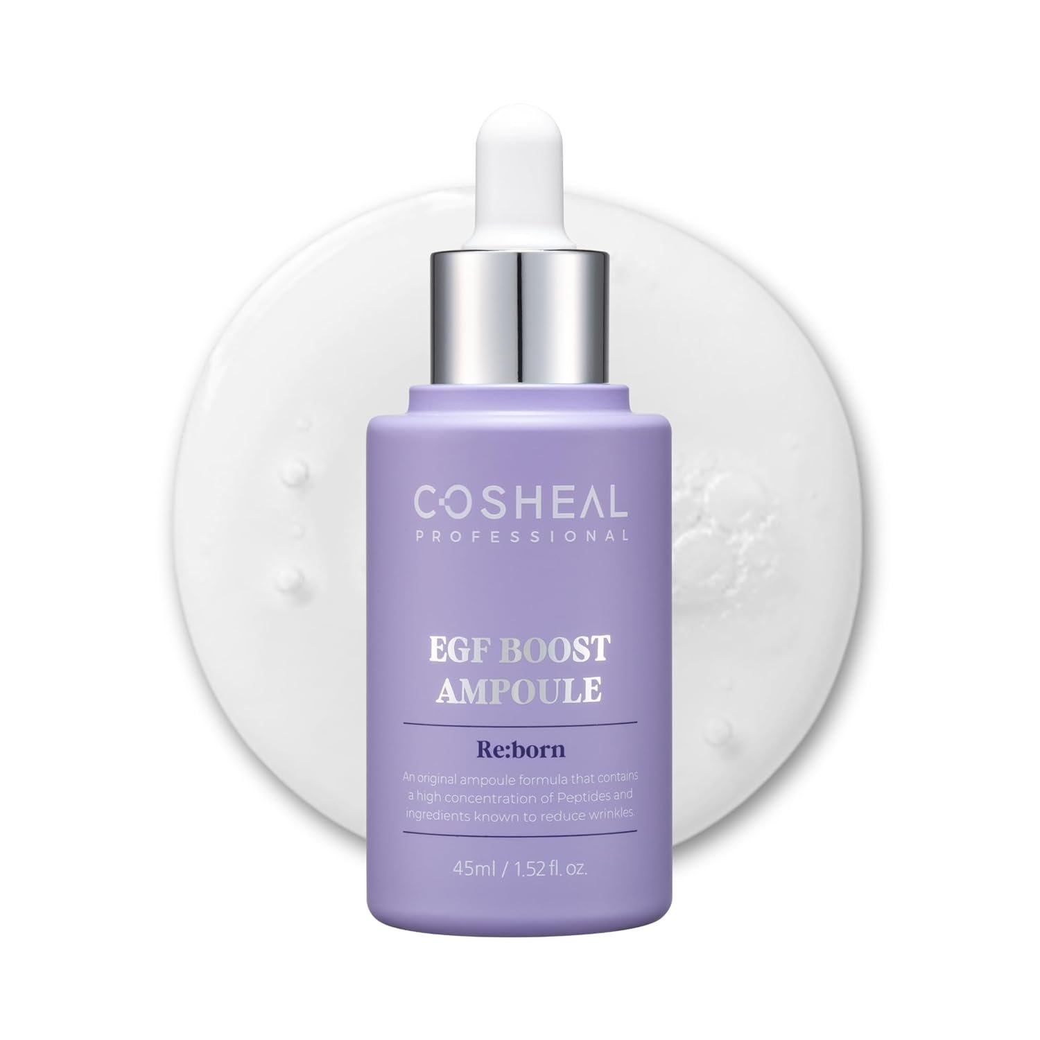 EGF Boost Ampoule 1.52 fl oz, Skin-Firming Anti-Aging Serum with Peptide & Amino Acid Complex, Boosts Elasticity & Fibroblast Activity, Wrinkle Care, Korean Skin care