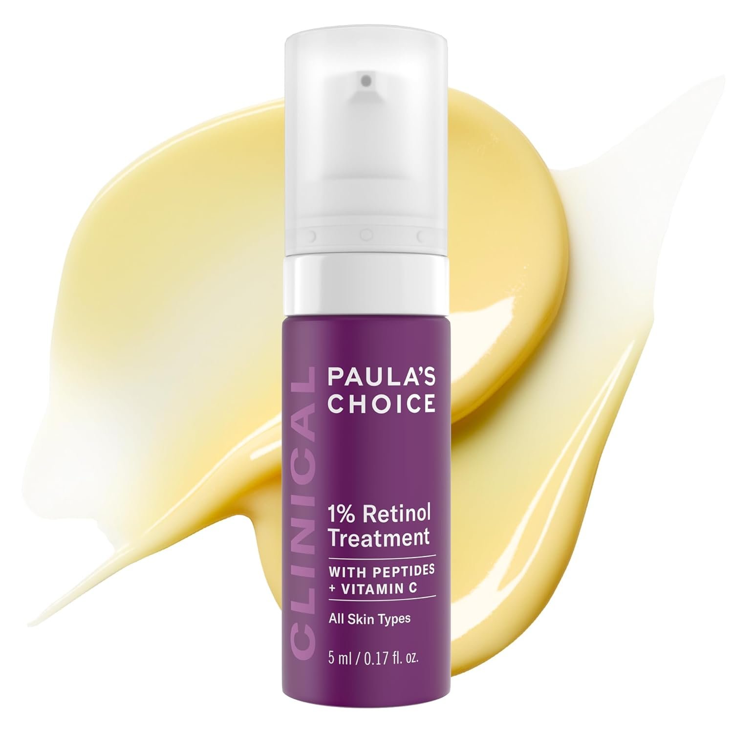 Paula’s Choice CLINICAL 1% Retinol Face Treatment with Peptides, Vitamin C & Licorice Extract, Anti-Aging Skin Care Serum, Fine Lines & Wrinkles, Fragrance Free