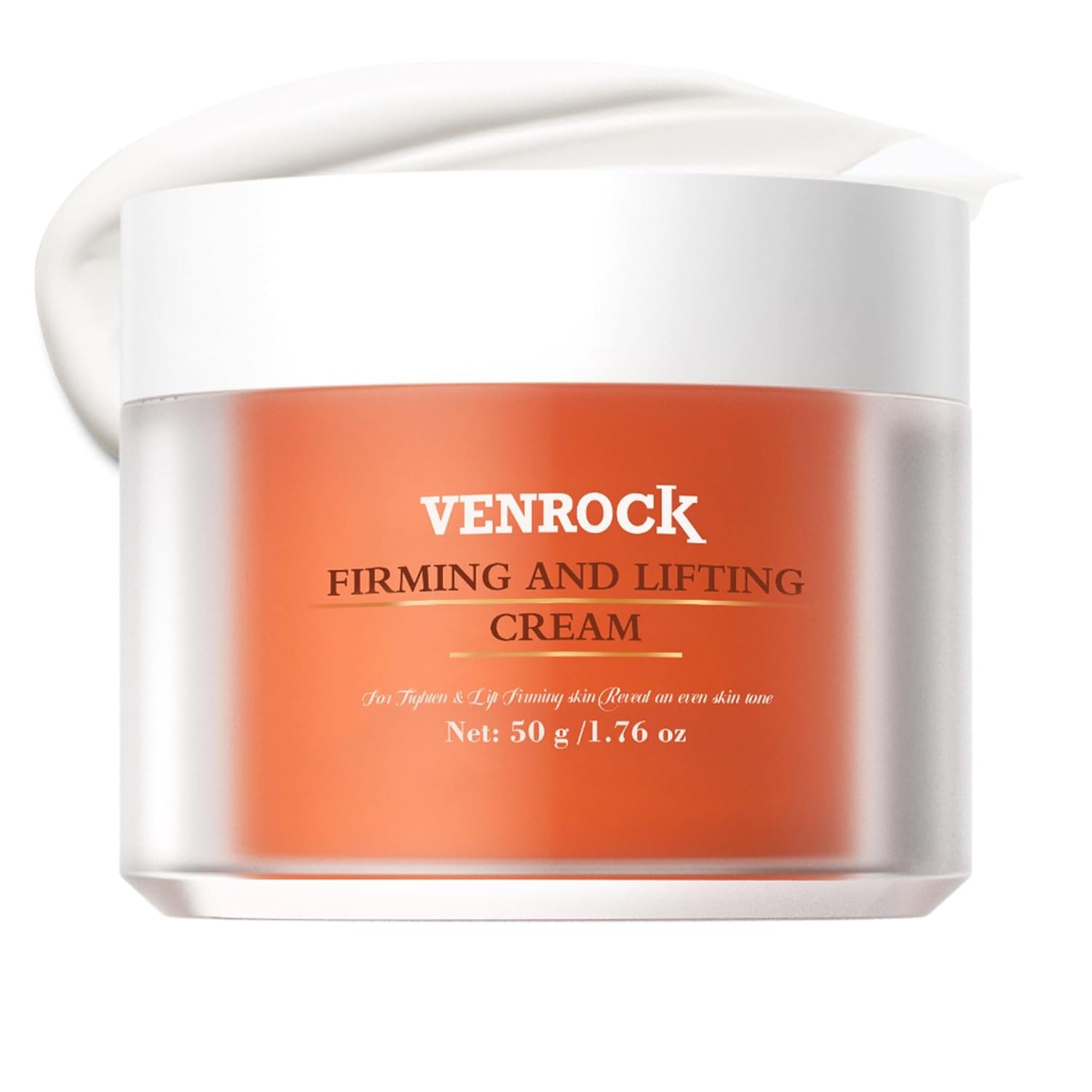 VEBROCK Neck Cream for Neck Lines and Crepey Skin – Firming and Lifting Cream with Niacinamide & Arginine – Brightening Hydrating Neck and Décolleté Moisturizer for Dry Sagging Skin, 1.76 Fl Oz