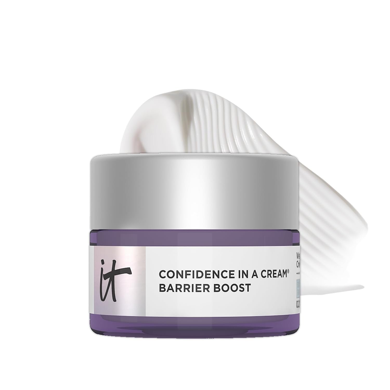 IT Cosmetics Confidence in a Cream Barrier Boost – Skin Barrier Repair Daily Face Moisturizer – Clinically Smoother, Softer Skin After 1 Use – Fragrance-Free, 100HR Hydration with Ceramide