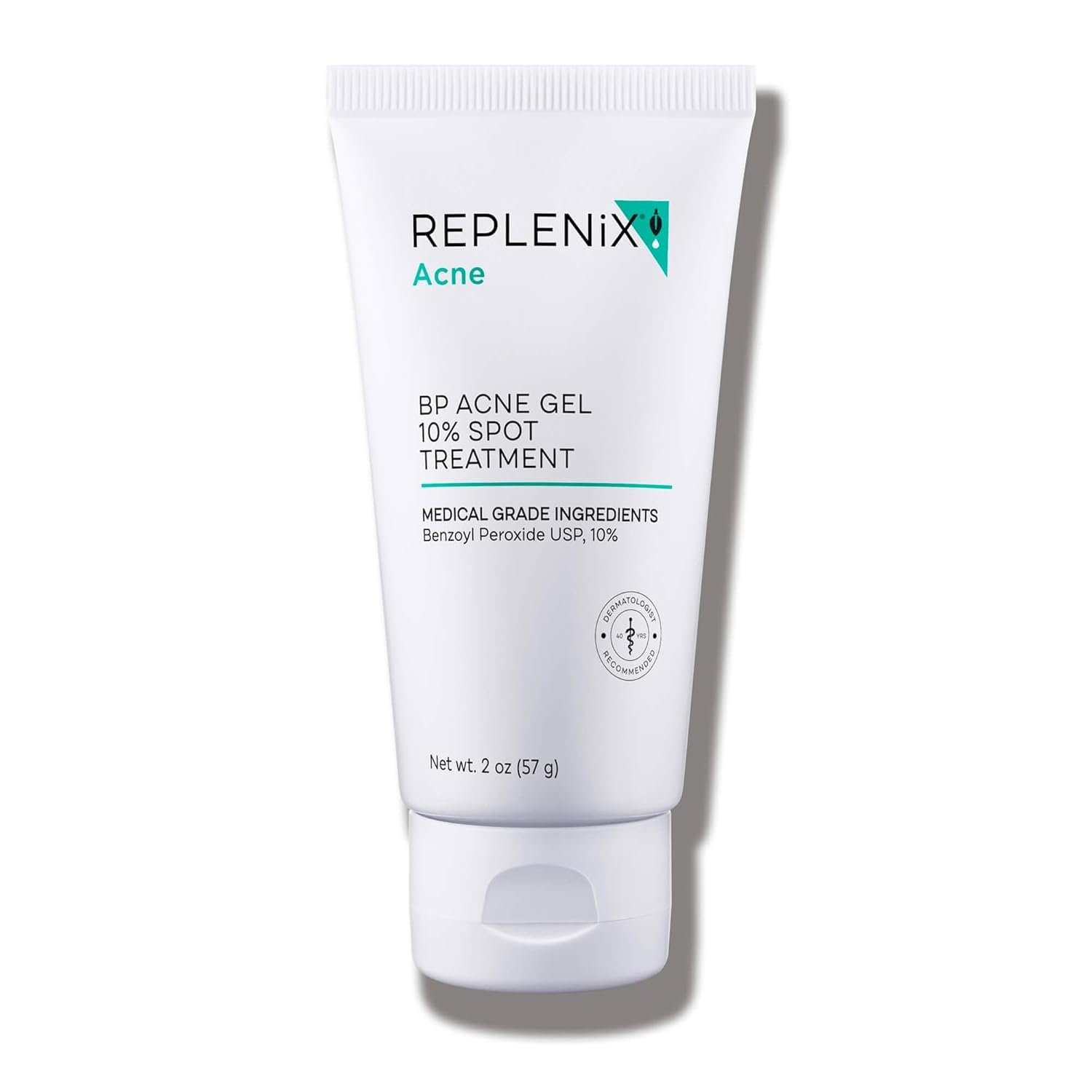Replenix BP Acne Gel 10% Spot Treatment, Medical-Grade Benzoyl Peroxide Blemish Treatment for Acne-Prone Skin (2 oz)