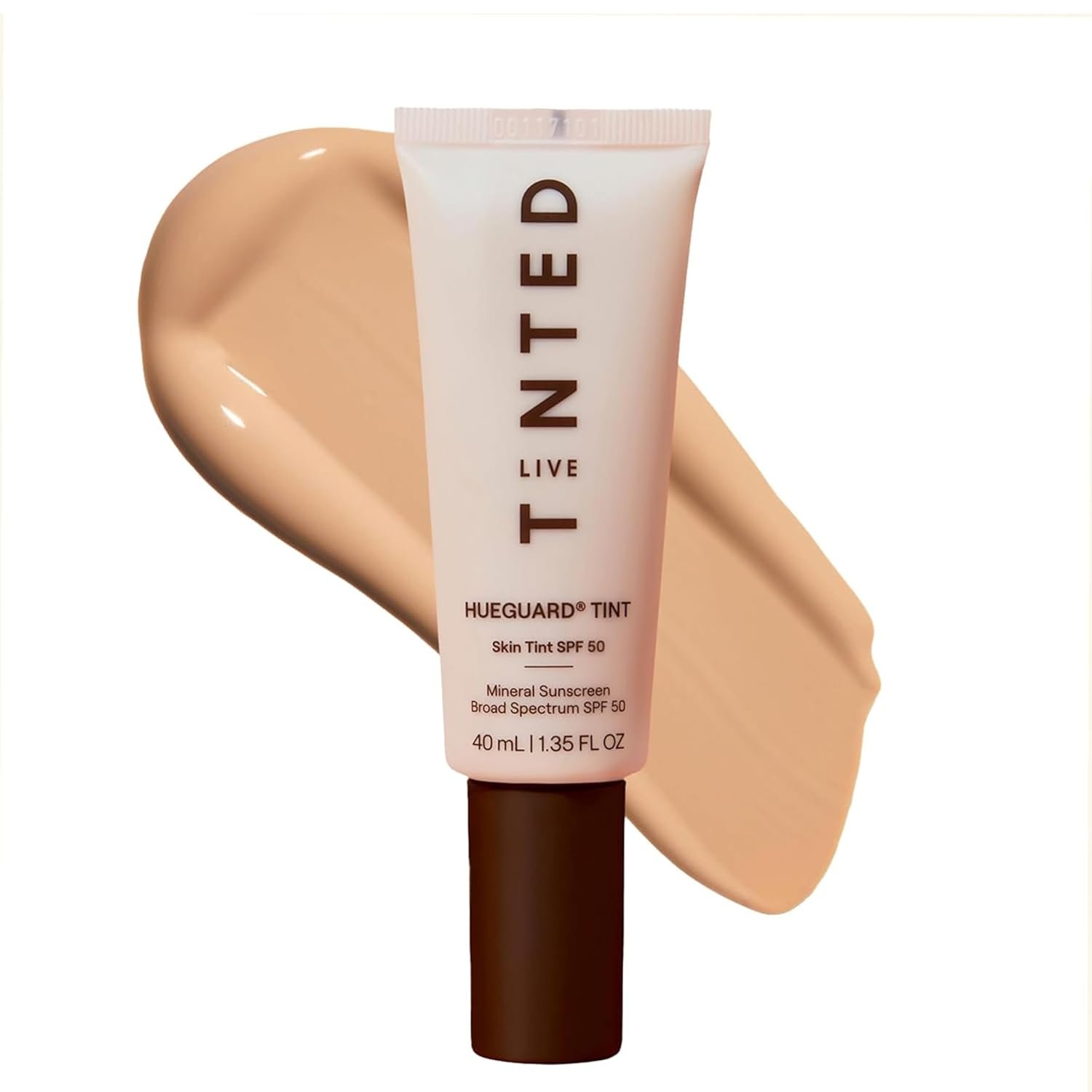 Live Tinted Hueguard Skin Tint SPF 50 – Tinted Mineral Sunscreen with Light-Medium Buildable Coverage With a Hydrating and Radiant Finish – Water and Sweat Resistant, 1.35 fl oz – Shade 09