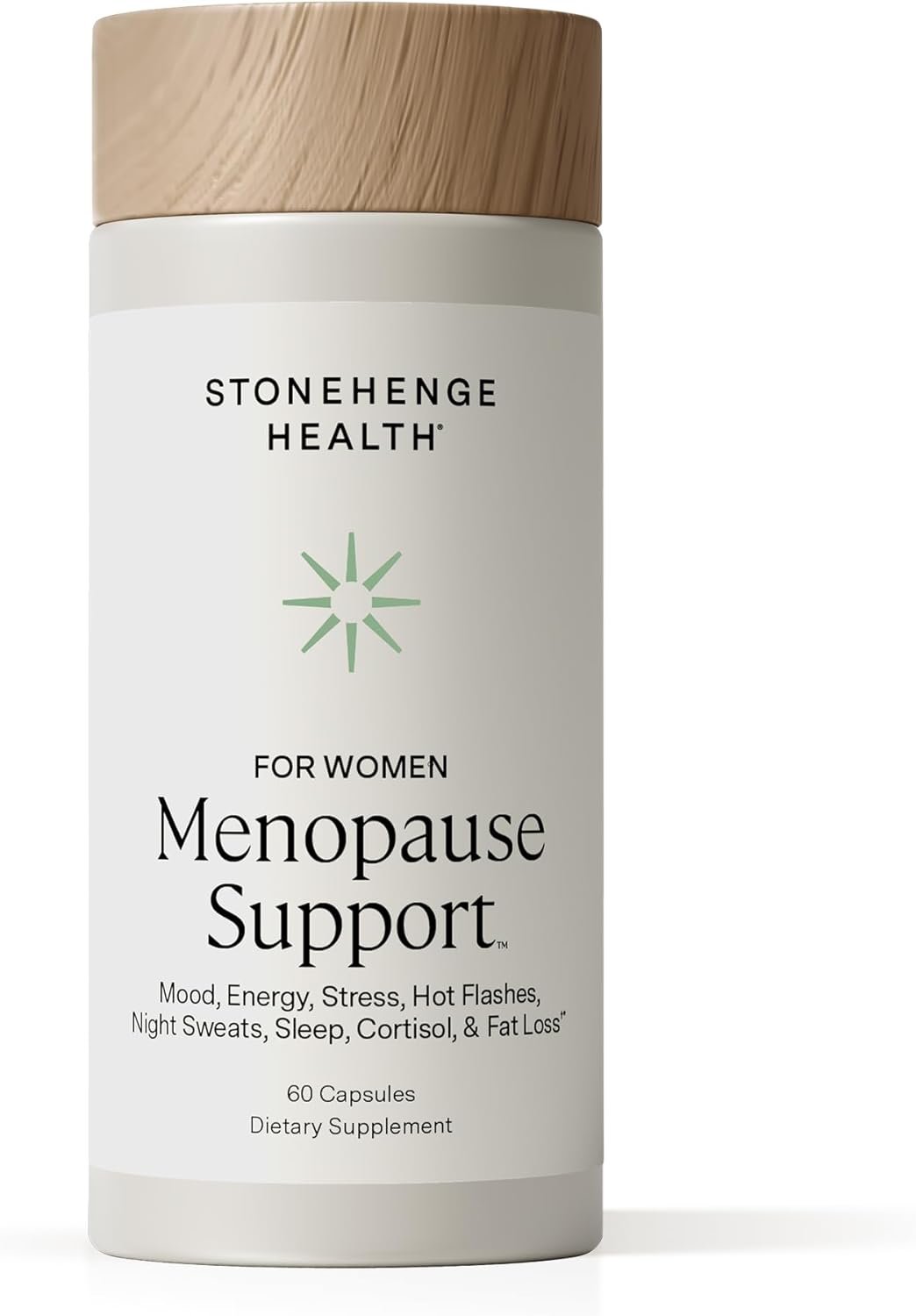 Stonehenge Health for Women Menopause Support for Peri + Menopause + Post – Mood, Energy, Stress, Hot Flashes, Night Sweats, Sleep & Cortisol, Chromax Chromium, Vitamin D3, KSM-66 Ashwagandha