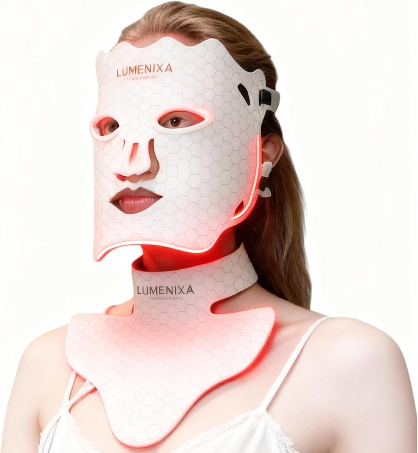 Red Light Therapy for Face and Neck, 7 Colors LED Facial Light Therapy Mask – Birthday, Christmas, Mothers Day, Valentines Day, Self Care Gifts for Her Women Mom Best Friend Wife Teacher