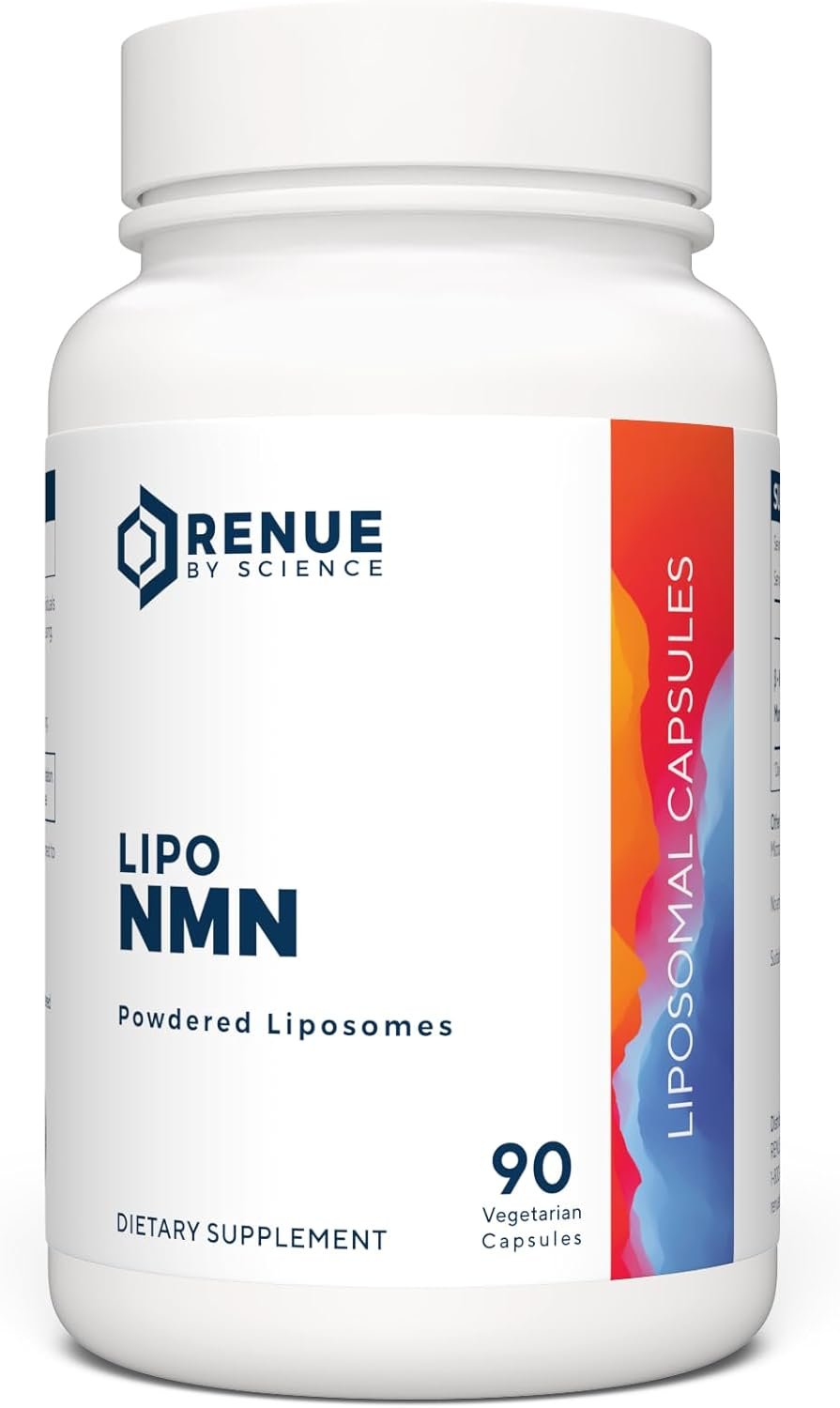 Renue By Science NMN Supplement | 90 Liposomal NMN Capsules – 500mg NMN Nicotinamide Mononucleotide per Serving | Bioavailable Formula for Increased Absorption | Manufactured in the USA