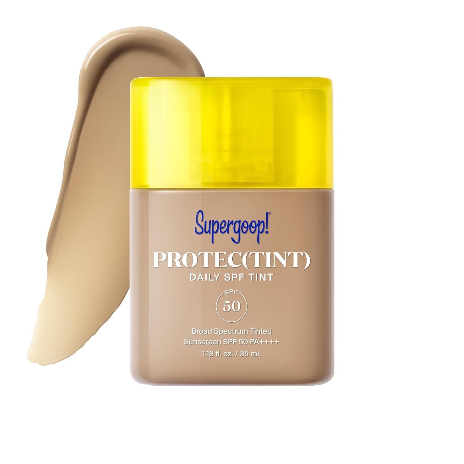 Supergoop! Protec(tint) Daily Skin Tint SPF 50 – Light, Buildable Coverage for Immediately Smooth, Even-Looking Skin – Natural Finish