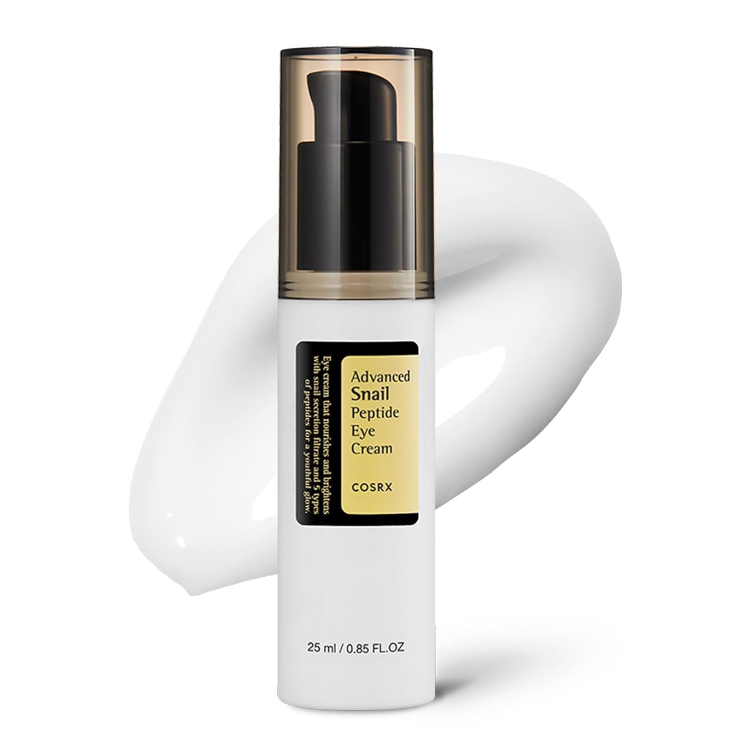 COSRX Snail Mucin Peptide Under Eye Cream, 0.84 fl oz, 73.7% Snail Mucin and Niacinamide, Eye Care, Eye Cream Anti Aging, Dark Circles, Korean Skin Care, Mothers Day Gifts for Mom