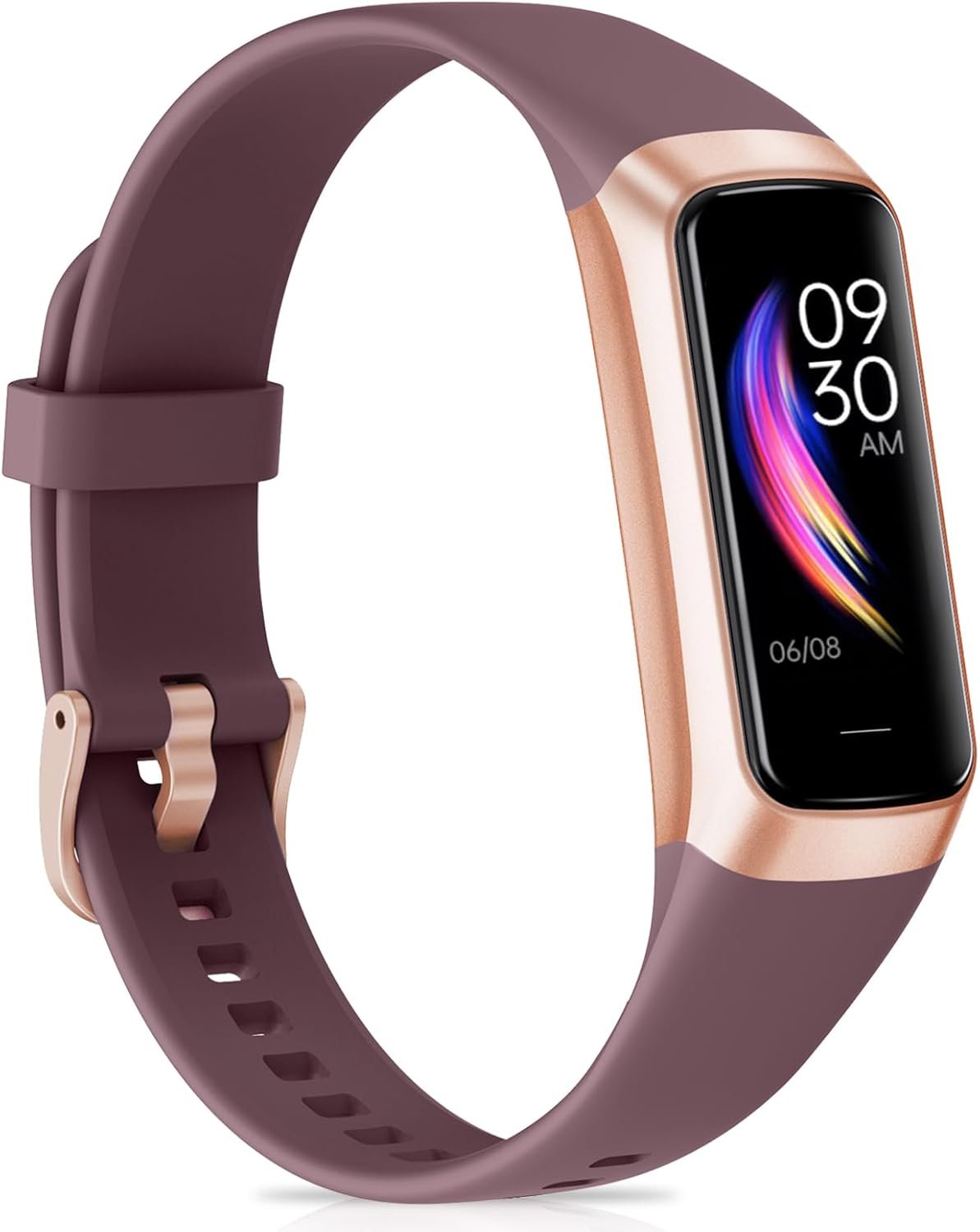 Fitness Tracker with 24/7Heart Rate, Blood Pressure, Sleep Tracking, Calorie, Activity Tracker with 1.1″ AMOLED Color Screen, Waterproof Step Tracker for Android iPhones Women Men