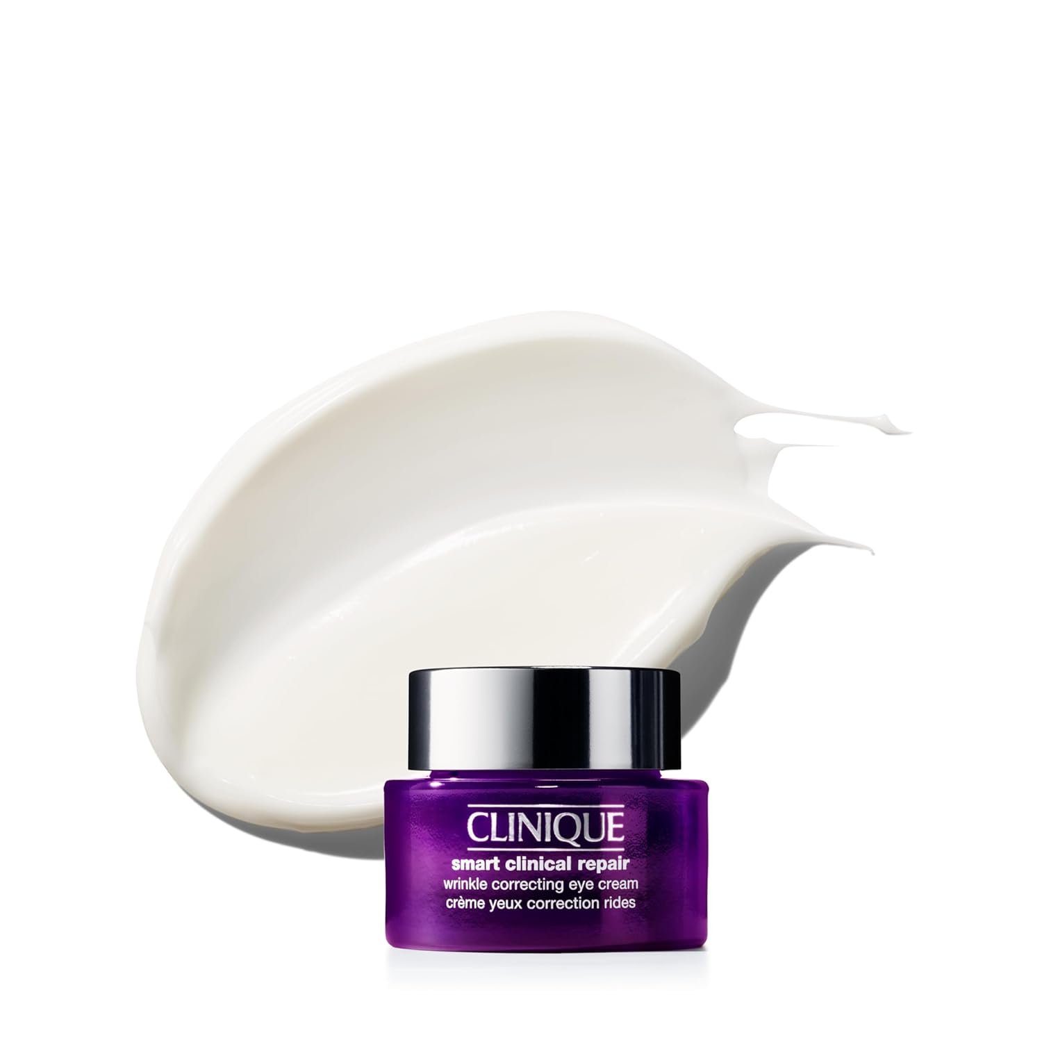 Clinique Smart Clinical Repair Wrinkle Correcting Eye Cream With Hyaluronic Acid + Peptides | Anti-Aging, Hydrating + Depuffing