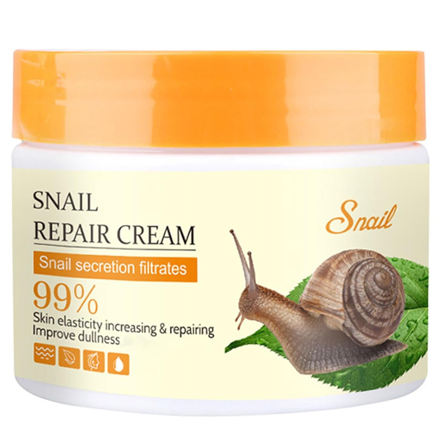 Snail Repair Cream, Snail Moisturizer with Snail Secretion Filtrate, Repair Damage Skin, Reduce Fine Line, Hydration Snail Face Cream for Dry Skin, Snail Mucin Essence for Women Skin Care
