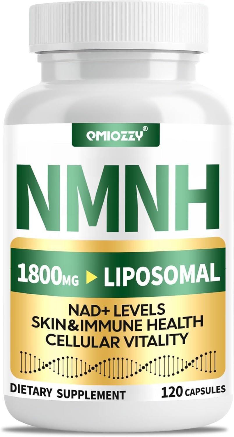 NMNH Supplement 1000mg – Nicotinamide Mononucleotide Alternative, Boost NAD+ with Liposomal Resveratrol & Nicotinamide Riboside NR, for Healthy Cellular, Aging, Energy, 120 Vegan Non-GMO Capsules