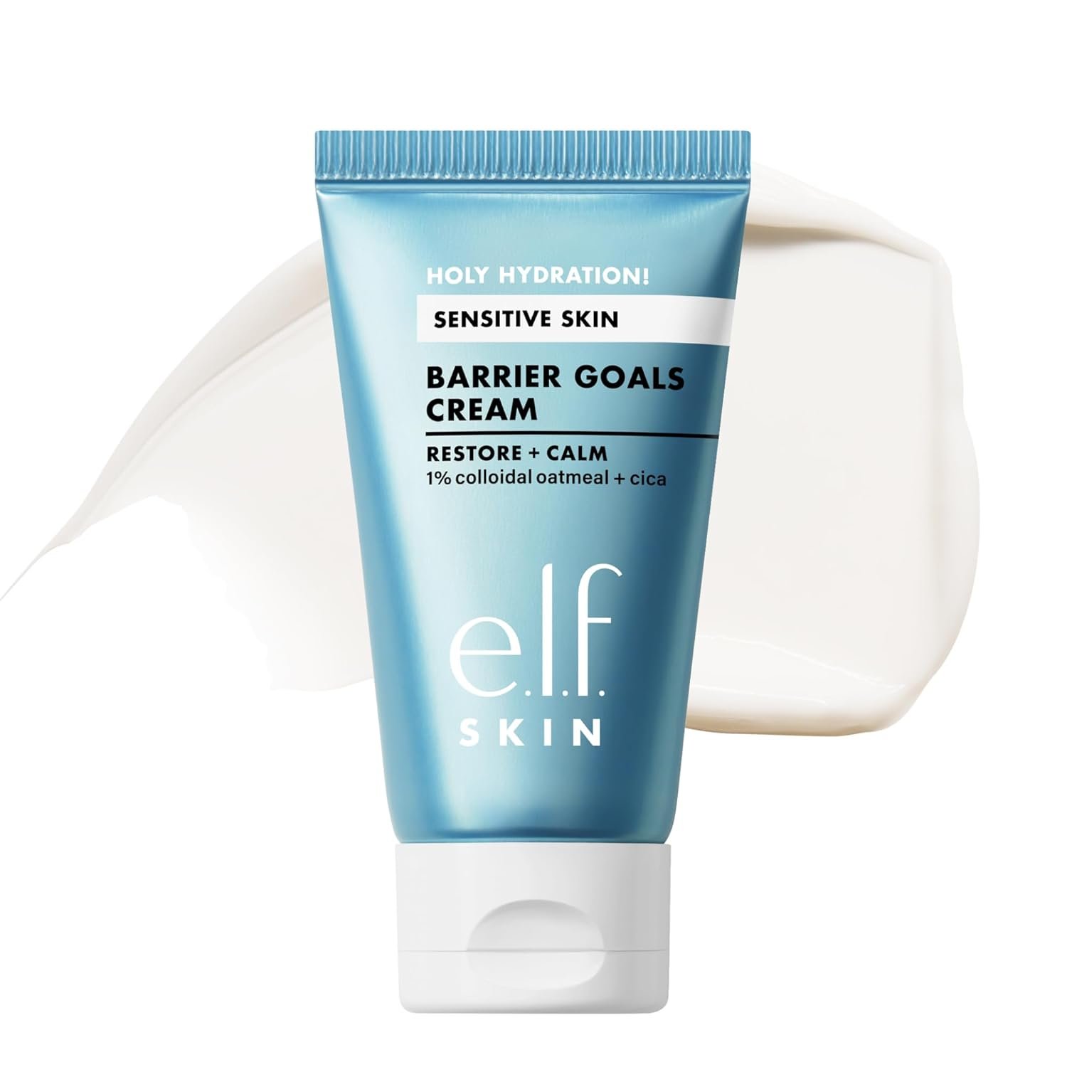 e.l.f. SKIN Holy Hydration! Barrier Goals Cream Mini, Face Moisturizer For Hydrating & Soothing, Helps Visibly Reduce Redness, Vegan & Cruelty-Free
