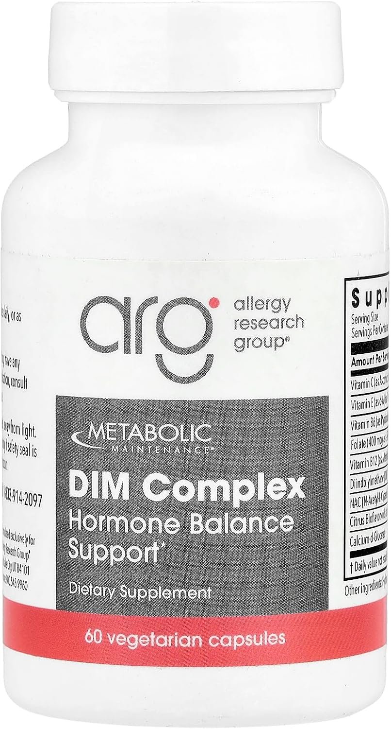Metabolic Maintenance DIM Complex – Supports Estrogen Metabolism – DIM with NAC and Calcium D Glucarate – 60 Servings – 60 Capsules