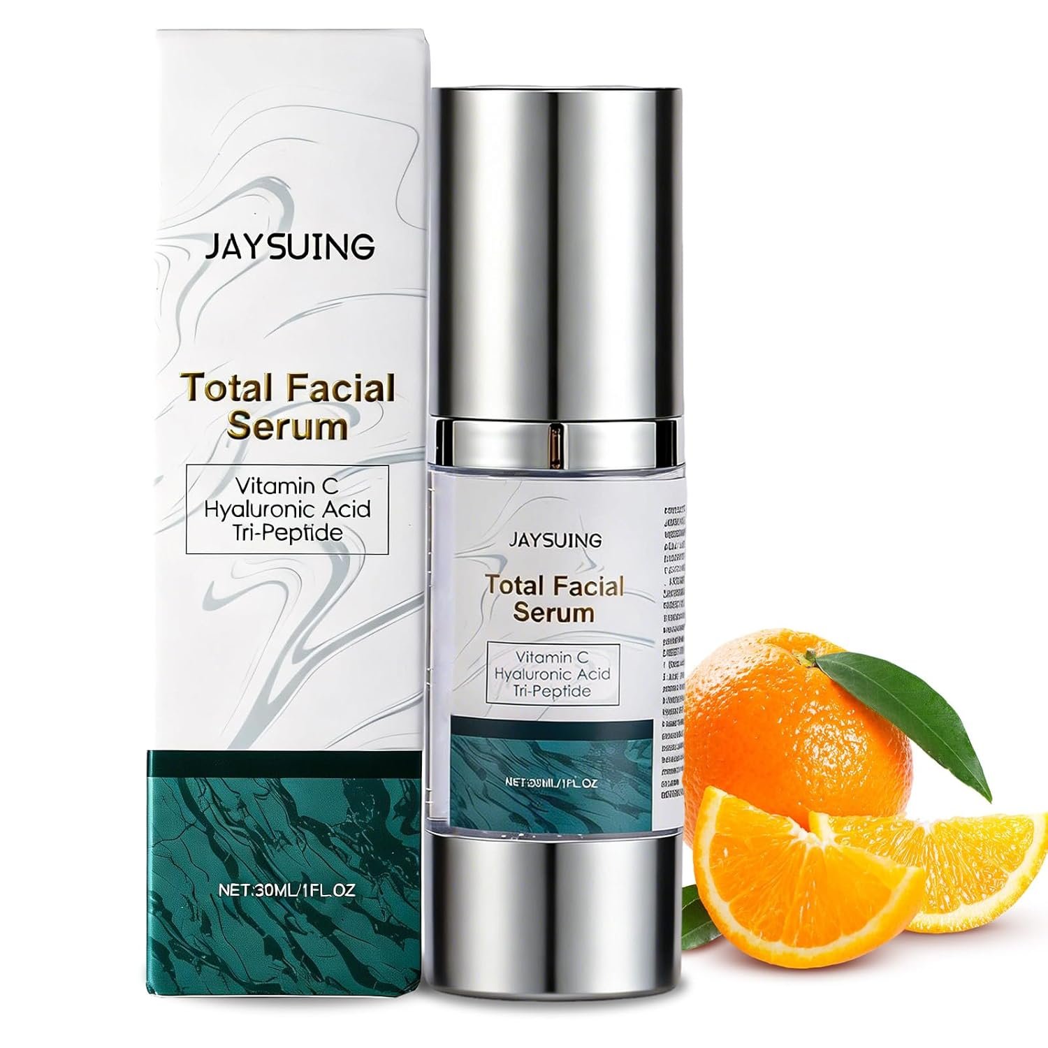 All-in-One Vitamin C Serum For Face With Hyaluronic Acid & Peptides – Anti-Aging, Dark Spot Corrector, Firming & Hydrating Treatment For Women & Men, Reduces Wrinkles & Fine Lines, 30ml (1 Fl Oz)