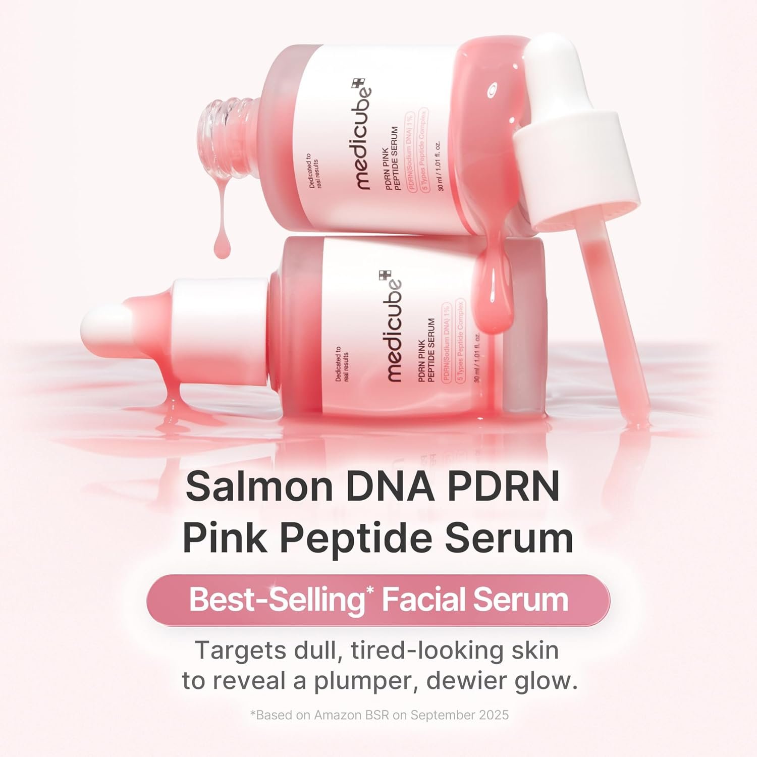 medicube Overnight Renewal Salmon PDRN Duo: Salmon DNA PDRN Pink Peptide Serum and Salmon DNA PDRN Pink Collagen Capsule Cream, Gifts for Women, Mother’s Day