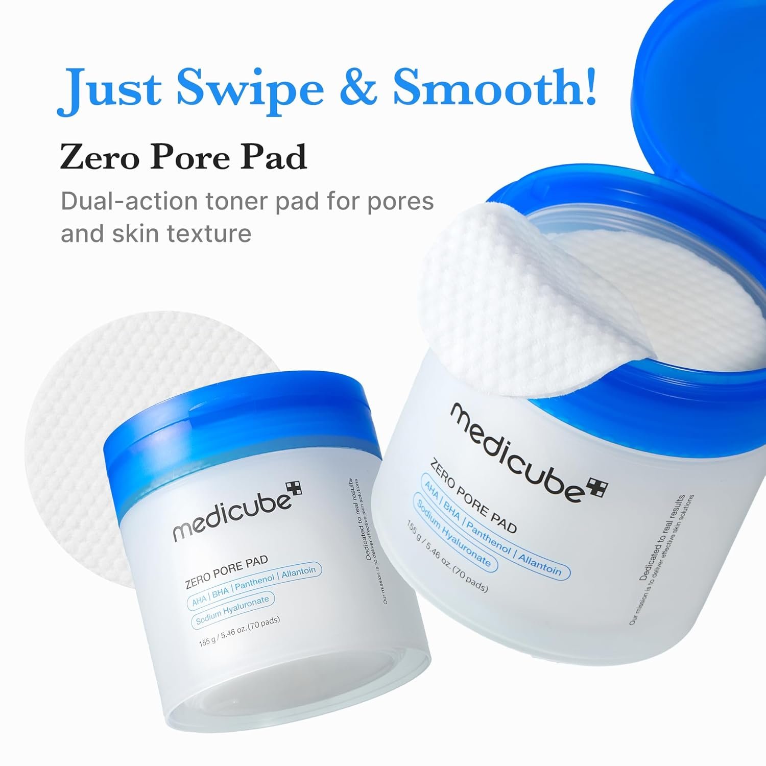 medicube Korean Viral Duo for Glass Glow Skin: Zero Pore Pads 2.0 and Collagen Overnight Wrapping Peel Off Facial Mask Pack and Jelly Brush, Gifts for Women, Skin Care Set