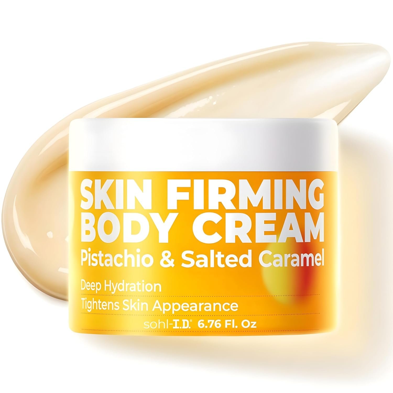 sohl-I.D. Skin Firming Body Cream, Hydrating Moisturizer with Brazil Nut Oil, Coconut Oil & Guaraná Extract, Improves the Look of Skin Firmness, Paraben & Sulfate-Free, Vegan-Friendly – 6.76 fl oz