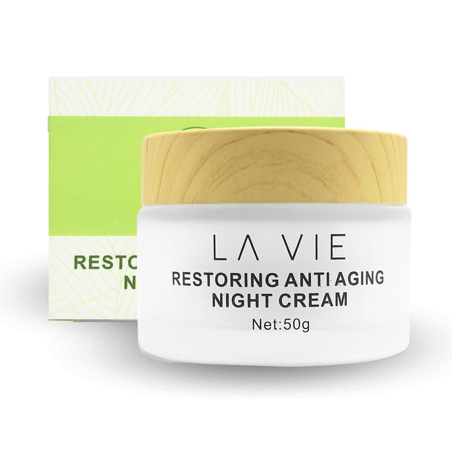 La Vie Anti-Aging Night Cream – Night Cream for Women Anti-Aging with Niacinamides, Hyaluronic Acid – Retinol Moisturizer Against Wrinkles – 1.7Fl Oz