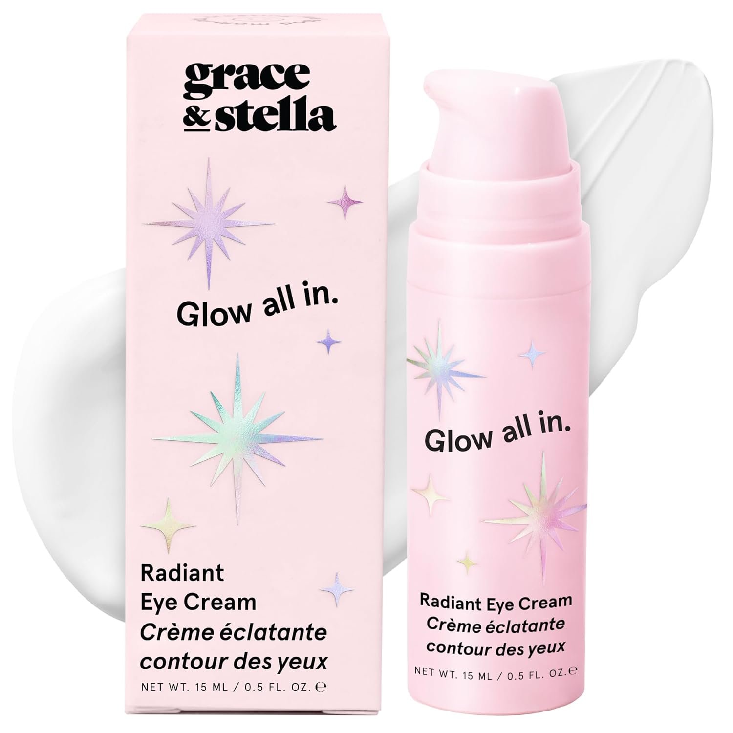 grace & stella Retinol & Caffeine Under Eye Serum Anti Aging – Travel Essentials – Hydrating Cream with Niacinamide, Peptides – Reduce Wrinkles, Crow’s Feet, Puffiness – Vegan Skincare (0.5 floz/15ml)