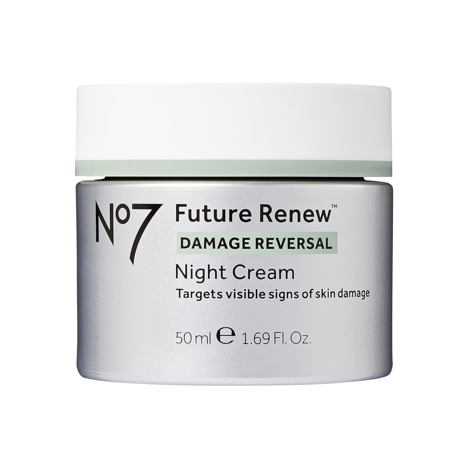 No7 Future Renew Damage Reversal Night Cream – Anti Aging Face Moisturizer – Infused with Peptide Technology to Reverse Visible Signs of Damage – Skin Barrier Repair for Dry Skin (1.69 Oz)