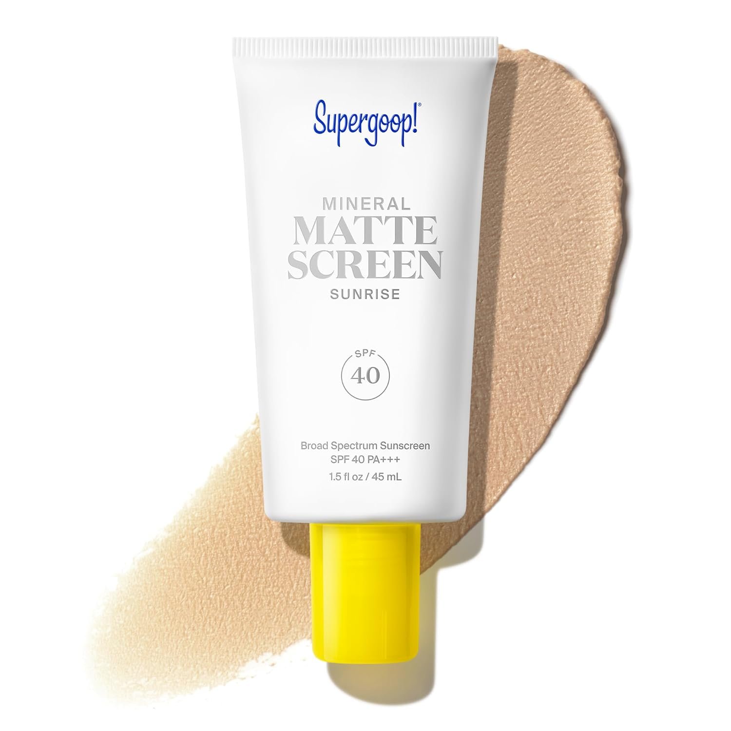 Supergoop! Mineral Mattescreen (SPF 40) – 45 mL – Mineral, Oil-Free Broad Spectrum Sunscreen